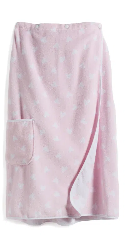 Weezie Towel Wrap Tossed Pink Hearts