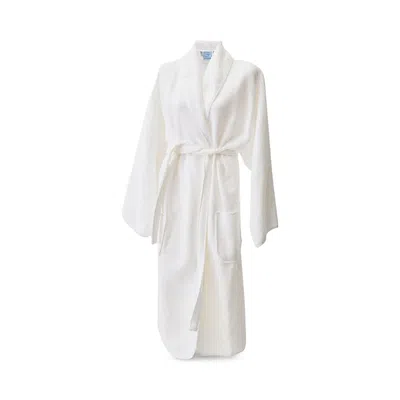 Weezie Unisex Spa Robe In White