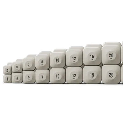 Wegym Progrip Dumbbells Lower Set - Sandstone In Brown