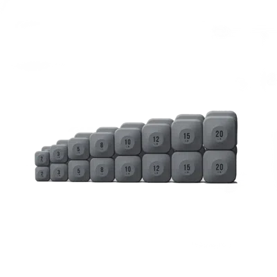 Wegym Progrip Dumbbells Lower Set - Slate In Gray