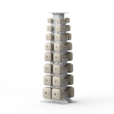 Wegym Progrip Dumbbells Lower Set With Light Rack - Sandstone In Brown