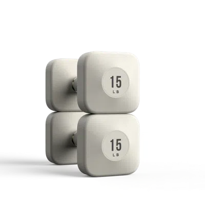 Wegym Progrip Dumbbells - Sandstone - 15 Lb