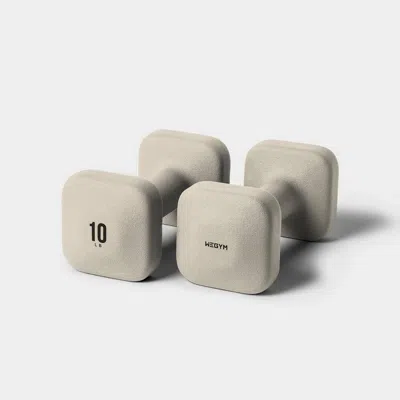 Wegym Safegrip Dumbbells - 10 Lb, Sandstone In Neutral