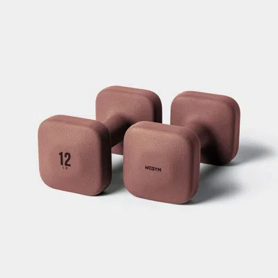 Wegym Safegrip Dumbbells - 12lb, Rose In Transparent