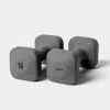 Wegym Safegrip Dumbbells - 15 Lb, Slate In Gray