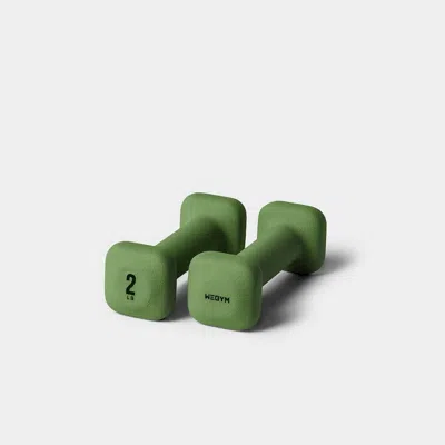 Wegym Safegrip Dumbbells - 2 Lb, Forest