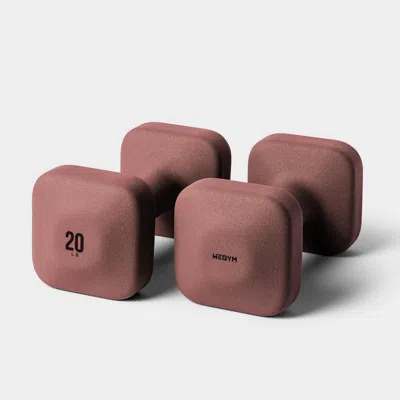 Wegym Safegrip Dumbbells - 20 Lb, Rose In Pink