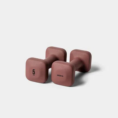Wegym Safegrip Dumbbells - 5 Lb, Rose In Brown