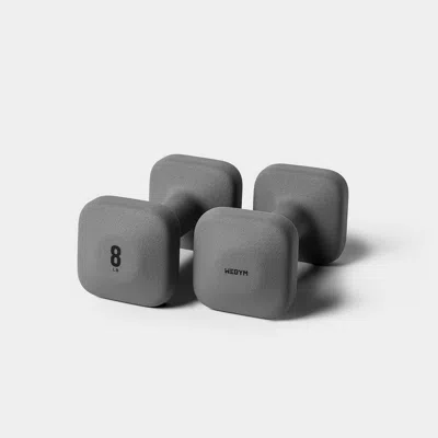 Wegym Safegrip Dumbbells - 8 Lb, Slate In Gray