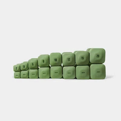 Wegym Safegrip Dumbbells Full Set - Forest In Green
