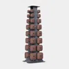 Wegym Safegrip Dumbbells Full Set With Dark Rack - Rose In Multi