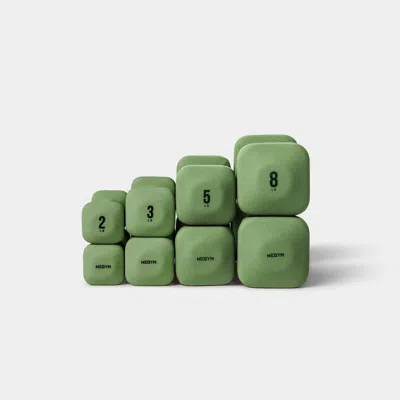 Wegym Safegrip Dumbbells Lower Set - Forest In Green