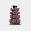 Wegym Safegrip Dumbbells Lower Set With Dark Rack - Rose In Brown
