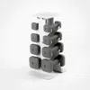 Wegym Safegrip Dumbbells Lower Set With Light Rack - Slate In Gray