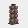 Wegym Safegrip Dumbbells Middle Set With Dark Rack - Rose In Brown