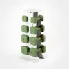 Wegym Safegrip Dumbbells Upper Set With Light Rack - Forest In Multi