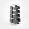Wegym Safegrip Dumbbells Upper Set With Light Rack - Slate In Gray