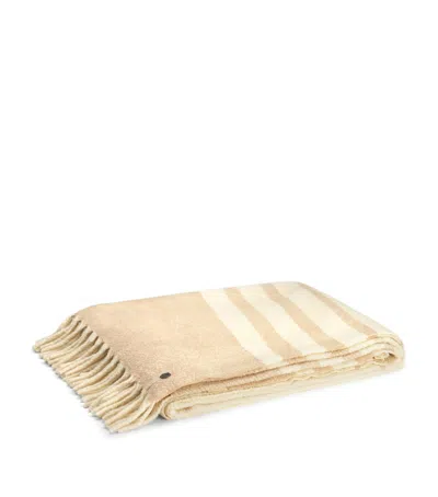 Weich Alpaca Wool-silk Plaid Mullida Blanket