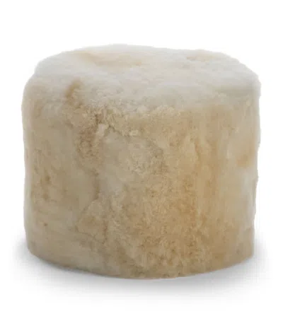 Weich Royal Alpaca Lio Pouf In Beige