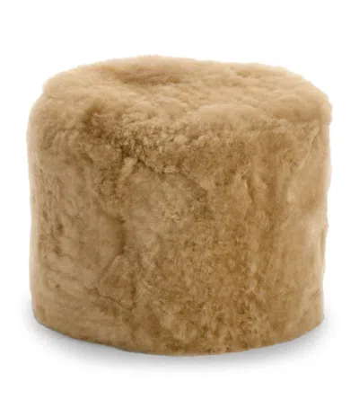 Weich Royal Alpaca Lio Pouf In Brown