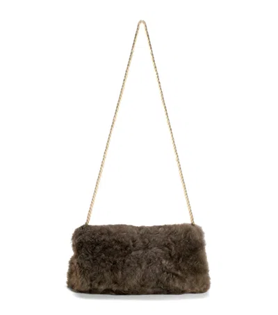 Weich Royal Alpaca Wool Manu Pocket Muff In Brown
