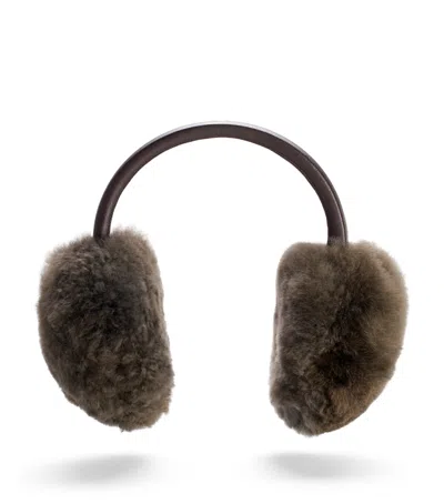 Weich Royal Alpaca Wool Olmo Earmuffs In Beige