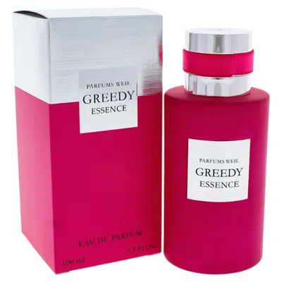Weil Greedy Essence By  For Women - 3.3 oz Edp Spray In Pink