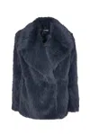 Weili Zheng All-over Fur Applique Jacket In Grey