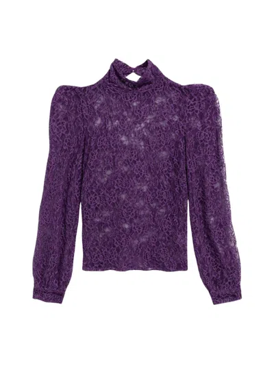 Weili Zheng Blue  In Lace In Purple