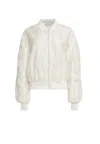Weili Zheng Bomber Woman  Embroidered In White