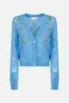 Weili Zheng Cardigan Azzurro