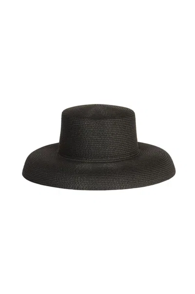 Weili Zheng Cloche Rafia Hat In Black