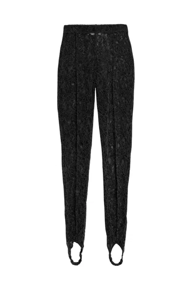 Weili Zheng Leggings With Bracket  In Black
