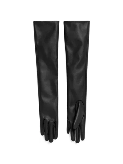 Weili Zheng Long-length Gloves In Black