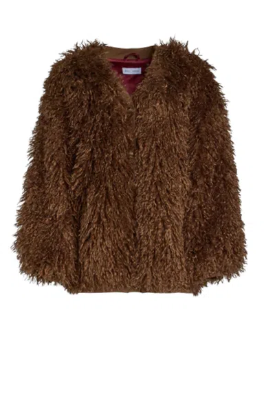 Weili Zheng Maxi Cardigan Woman  Eco Mongolia In Brown