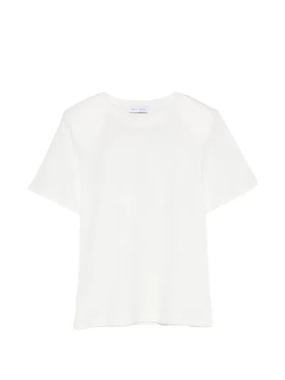 Weili Zheng Padded-shoulder T-shirt In White