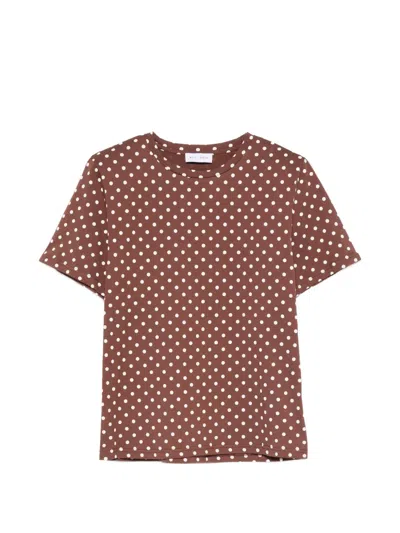 Weili Zheng Polka-dot T-shirt In Red