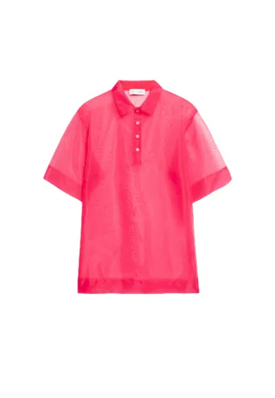 Weili Zheng Shirt Woman  Organza Pole In Red