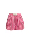 Weili Zheng Short  With Logo In Fuchsia