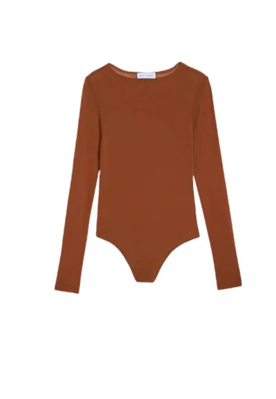 Weili Zheng Women's Body Knit  Long Sleeve In Brown