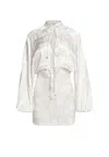 Weili Zheng Women's Dress  Damascus In White