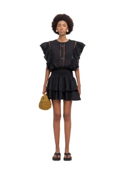 Weili Zheng Women's Dress  In Mussola In Black