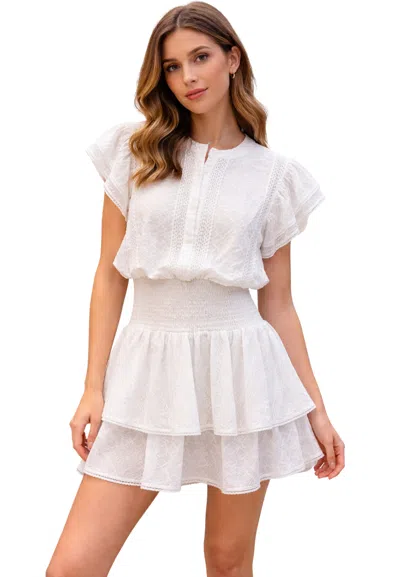 Weili Zheng Women's Dress  In Mussola In White