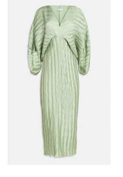 Weili Zheng Women's Dress  Midi-plisse In Green