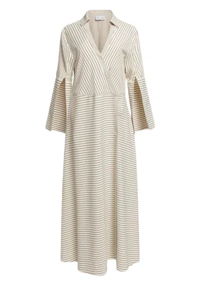 Weili Zheng Women's Dress  Mxi Shirt In Neutral