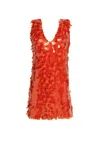 Weili Zheng Women's Dress  Sequins In Red