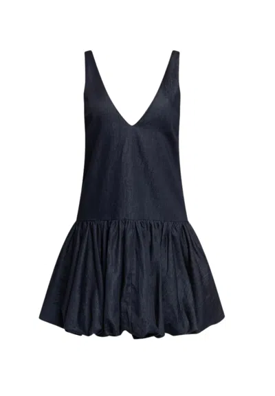 Weili Zheng Women's Dress  With Ball Under In Blue