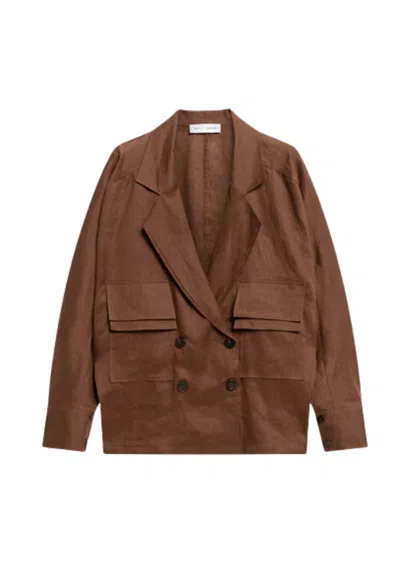 Weili Zheng Women's Jacket  Doublepet In Brown