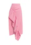 Weili Zheng Women's Skirt  Assimitrica In Pink