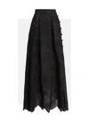 Weili Zheng Women's Skirt  Embroidered In Black
